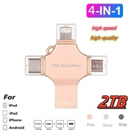 4IN1 Large Capacity OTG 2TB 1TB 512GB/1TB/2TB Flash Drive with Type-C USB for Android/Tablet/Smartph