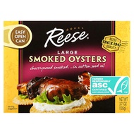 Reese, Large Smoked Oysters, 3.7 oz (105 g)