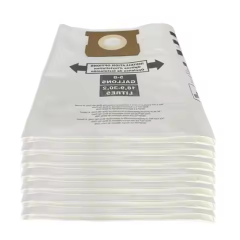 A99U! 7 Pcs Universal Dry Vac Dust Bag 5 To 8 Gallon Vacuum Cleaners for Shop Vac 5-8 Gallon Ridgid 