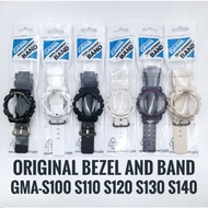(IN STOCK)ORIGINAL GMA-S100 S110 S120 S130 S140 BEZEL AND BAND.RESIN QUALITY.