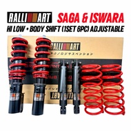 SAGA & ISWARA ADJUSTABLE (HI LOW BODY SHIFT)COILOVER SET