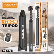 VT-170 ขาตั้ง 1.7M 2in1 ขาตั้งมือถือ ไม้เซลฟี่ มีรีโมทบลูทูธ หัวจับมือถือ ต่อไฟไลฟ์สด