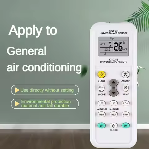Smart Home 1000 in 1 Universal Remote Control K 1028E AC Digital LCD for Air Conditioner 12v Remote 