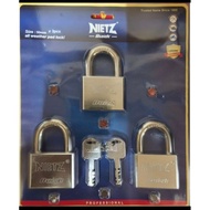 [ORIGINAL] BUICK 50MM X 3 PADLOCK ( KEYALIKE )