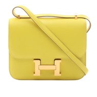 【二手】愛馬仕 (Hermes) Constance 3 Mini 迷你款單肩背包，萊姆萊姆，女士款，二手