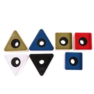 N&Y   1Pc Durable Microphone Interview Triangle Square Logo Flag Station ABS Plastic Microphone TV I