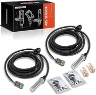 Frankberg 2 x ABS Sensor 2-Pin Front Left Right Compatible with Trucks BUS B6 B7 B9 B12 Replacement