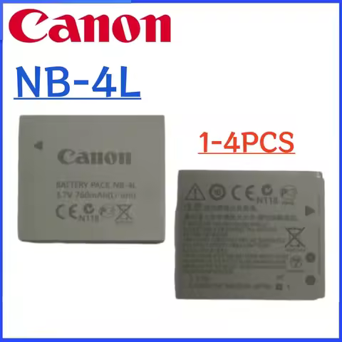 Original NB-4L NB 4L NB4L Battery 760mah for Canon IXUS 30 40 50 55 60 65 80 100 I20 110 115 120 130