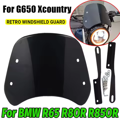 Retro Windscreen Windshield Wind Screen Deflector For BMW R65 R80R R850R R 65 80 850 R 850R G650 XCo