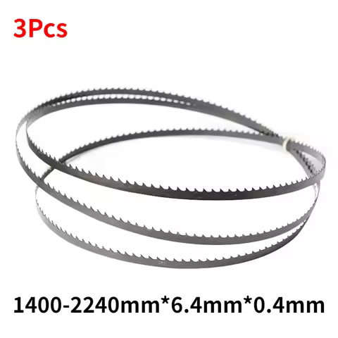 3pcs For Cutting Curve Saw Blade Bandsaw Blade 1400/1425/1575/1750/2240x6.4mm(1/4‘’)x0.4mm 8'' Woodw