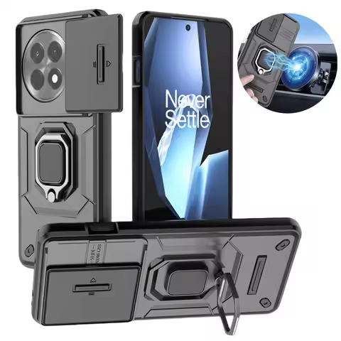 Armor Funda For OnePlus 13R 5G Case Slide Lens Camera Protection Cover For One Plus 13R 13 R OnePlus