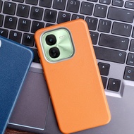 Phone Case For Vivo iQOO Z9x Y37 Pro 5G Y200+ V2353A I2219 V2354A Premium Faux Leather Rubberized TP