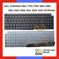 D.EL.L INSPIRON 5501 PT90 7590 5584 5590 5593 5594 5598 3501 5593 3505 KEYBOARD