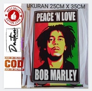 1 lembar stiker jumbo 25x35cm gambar bob marley