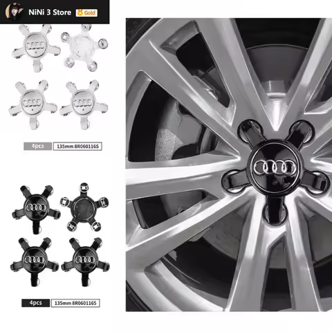 4PCS 135mm Car Five Claws Wheel Center Cap Hub Covers 4F0601165N Accessories For AUDI A4 B8 B6 B9 B7