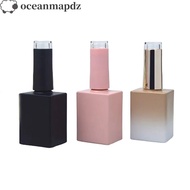OCEANMAPDZ Nail Gel Bottles, 10ML 15ML Packing Nail Polish Bottles, Reusable With Brush Beauty Empty