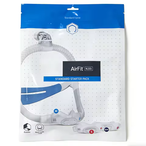 Original AirFit N30i CPAP Nasal Mask for Resmed Auto CPAP Nasal Mask Anti Snoring Sleep Apnea With S