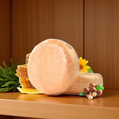 60g Polygonum Hair Darkening Shampoo Bar Solid Shampoo Soap Bamboo Charcoal,Coffe,Honey,Jinger,Tea T