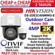 IP Cam HikVision DS-2DE2C400MWG-E 2K+ 4MP Rotate Outdoor POE - IP Camera Hik Vision