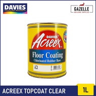 Davies Acreex Rubberized Floor Paint Topcoat Clear - 1L