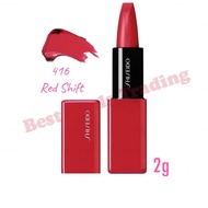 Shiseido TechnoSatin Gel Lipsticks 💄 #416(Red Shif).2g