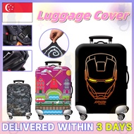 [✅SG Ready Stock] Thick Elastic Luggage Protective Cover Zipper Suit For 18-32 inch Bag Suitcase Cov