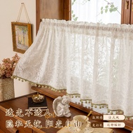2026 Gauze Curtain Translucent Impervious Tulle Short Curtain Bay Window Kitchen Window Half Curtain