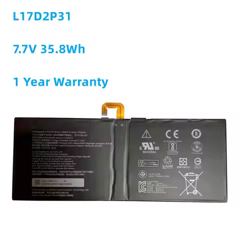 New 7.7V 35.8Wh 4650mAh L17D2P31 battery For Lenovo YB-J912F Yoga Book C930 YB-J912L Tablet pc