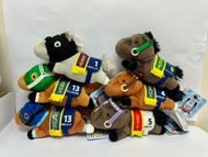 全6種 第1彈日本純種賽馬 15cm 趴趴毛公仔 吊飾 東海帝皇 米浴 無聲鈴鹿 特別週 大和赤驥 黃金船