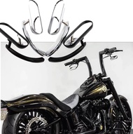 กระจกมองข้างกระจกมองหลังรถจักรยานยนต์รี8มม. 10มม. สำหรับ Harley Sportster XL Touring Electra Glide Dyna โลว์ Rider softail Honda