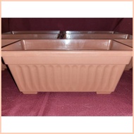 ♈ ✸ ∇ 5PCS LARGE brown rectangle pots for plants 32x15x13 cm / paso / garden pot / PECHAY & LETTUCE