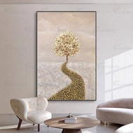 Original Painting 3d Textured Art D Tree Stone Landscape Painting Abstract Wall Art For