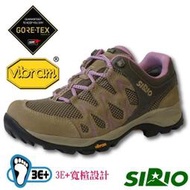 RV城市【日本 SIRIO】送》女 款防水3E寬楦短筒健行登山鞋 Gore-Tex 黃金大底 運動鞋 工作鞋_PF116