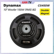 (1pc)  Dynamax CS450W 10" 150W 8Ω Double Magnet Woofer Karaoke Speaker Unit 10 Inch GANTV