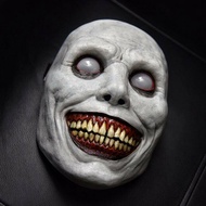 topeng seram hantu bomoh saka Creepy Halloween Horror Mask Exorcist Smile Mask Evil Face Costume Party Cosplay Props