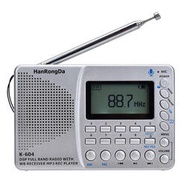 可攜式調頻插卡外放隨聲聽錄音機多波段FM/SW/AM中波半導體收音機