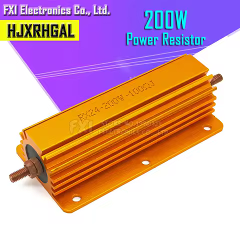 200W Aluminum Power Metal Shell Case Wirewound Resistor 0.1 ~ 1K 0.15 0.2 0.5 1 1.5 2 6 8 10 15 20 1