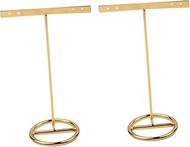 2pcs Earring Display Stand T-shape Jewelry Organizer Metal Jewelry Holder Sturdy And Stable Small Si