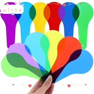 WINTE 6Pcs Optics Color Filter Plate Set, Rainbow Translucent Color Filter Plate, Educational Scienc