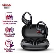 Terbaru (Sport X) Original Vivan Headset Tws Bluetooth 5.0 Waterproof