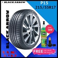 215/55R17 BLACK ARROW TUBELESS TIRE FOR CARS WITH FREE TIRE SEALANT &amp; TIRE VALVE