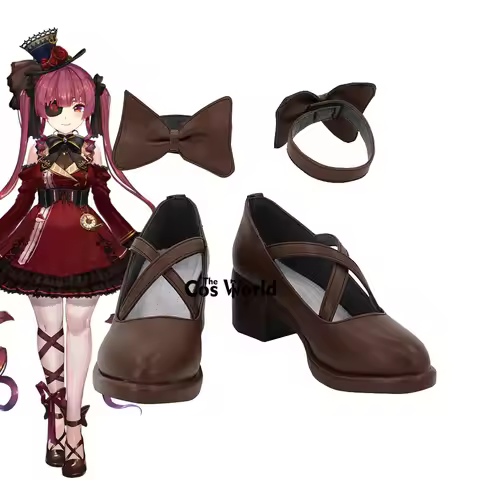 Virtual YouTuber VTuber Hololive Houshou Marine Gothic Anime Customize Cosplay Shoes