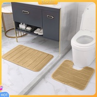 {Bakilili}  4Pcs/Set The rug is composed of a soft microfiber surface and comfortable memory foam fi