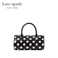 Kate Spade New York กระเป๋าถือ/กระเป๋าสะพายข้างรุ่น Spade Icon Small Barrel Bag KK571 001 สีดำ
