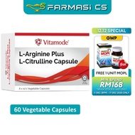 Vitamode L-Arginine Plus L-Citrulline Capsule 60 Capsules EXP:05/2027 [ L arginine L Citrulline Farm