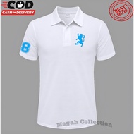 ! T-shirt Polo Collar t-shirt Lion 8 Text Sky Blue Polo t-shirt Contemporary Men Women Polo Latest unisex Polo t-shirt trending