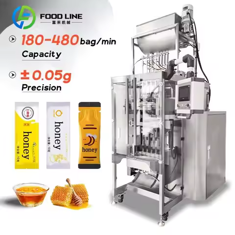Customized Vertical honey stick packaging machine honey seasoning syrup liquid sachet filling packag