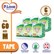P.Love Standard Adult Tape Diapers - M10 / L10 / XL8 (6 Packs)
