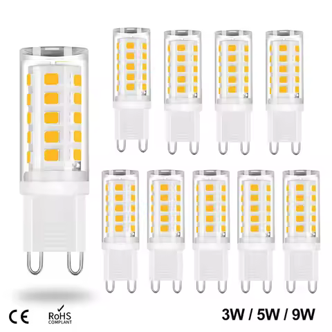 G9 led bulb 3W 5W 9W 220V G9 led lamp SMD2835 G9 LED Corn light warm white spotlight Replace 30W 50W