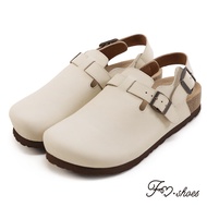 FM SHOES Full Genuine Leather Arch Decompression Nubuck Leather Steamed Bun SHOES Apricot